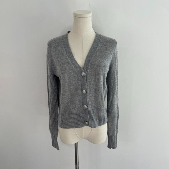 Veronica Beard Soleen Cashmere Cardigan | Heather Grey | Women’s Size Small - Picture 1 of 5